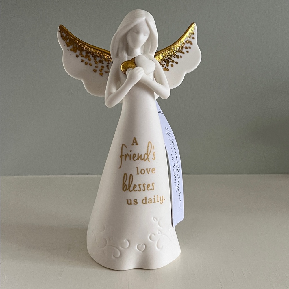 Hallmark White and Gold Angel Figurine